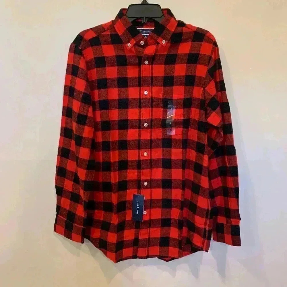 Mens Club Room Flannel S NWT -B2